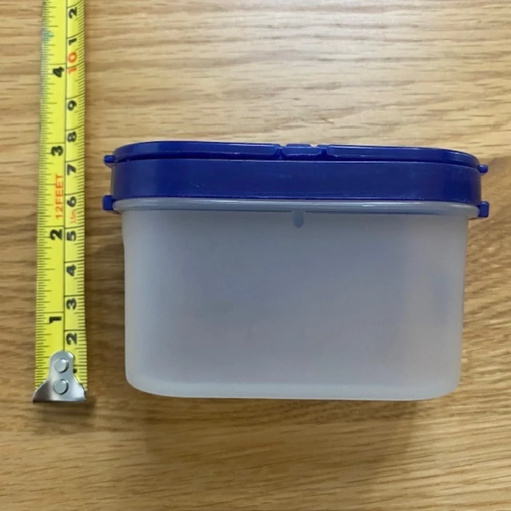 Tupperware Spice Shaker Set 8pc Small Blue Good Modular Mates 1843-28 Labels